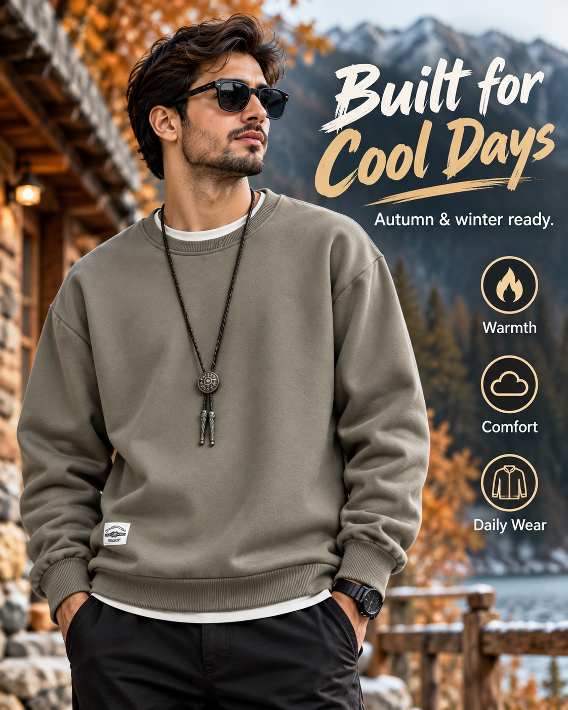 UrbanCore™ Premium Fleece-Lined Winter 12 Sweater