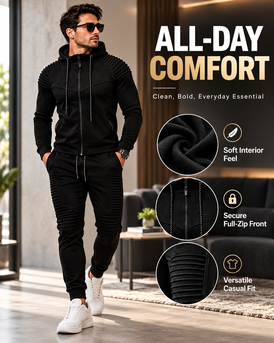 UrbanForce™ Premium Athletic Full-Zip 22 Sweater
