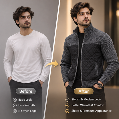 UrbanShield™ Premium Quilted Knit Winter Jacket                             24
