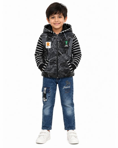 🖤 Urban Edge Hooded Denim Set