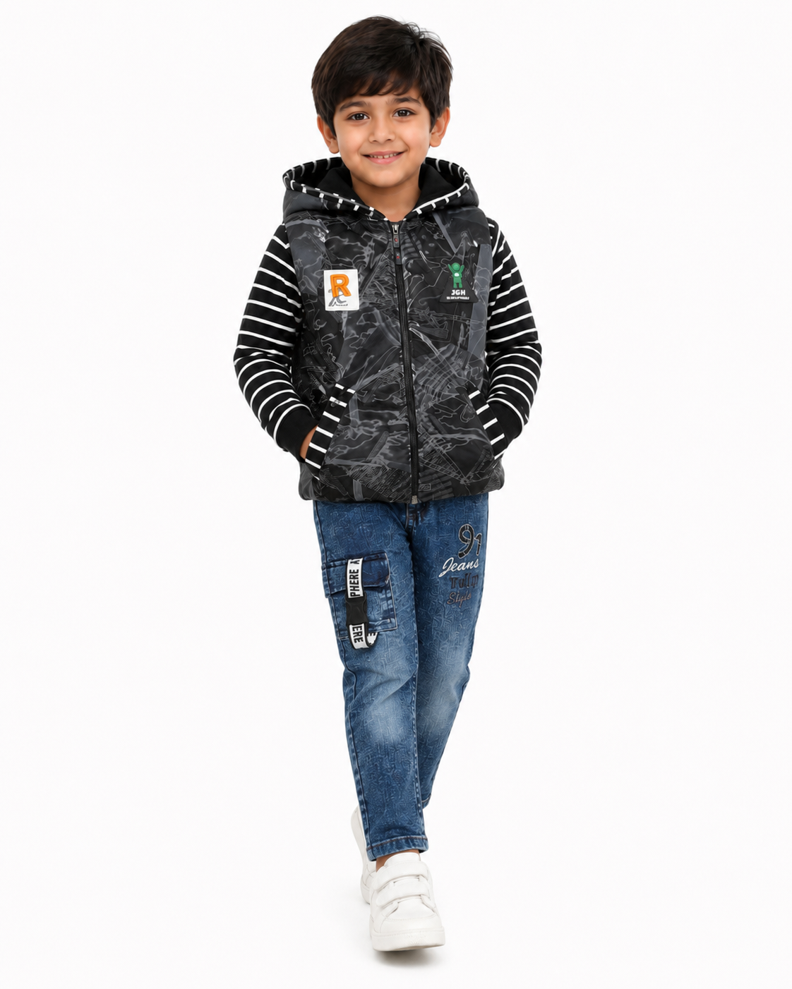 🖤 Urban Edge Hooded Denim Set