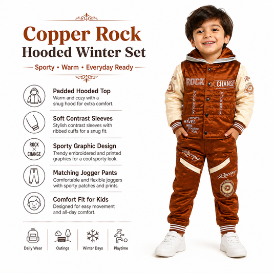 Copper Racing Hooded Winter Set 🧡