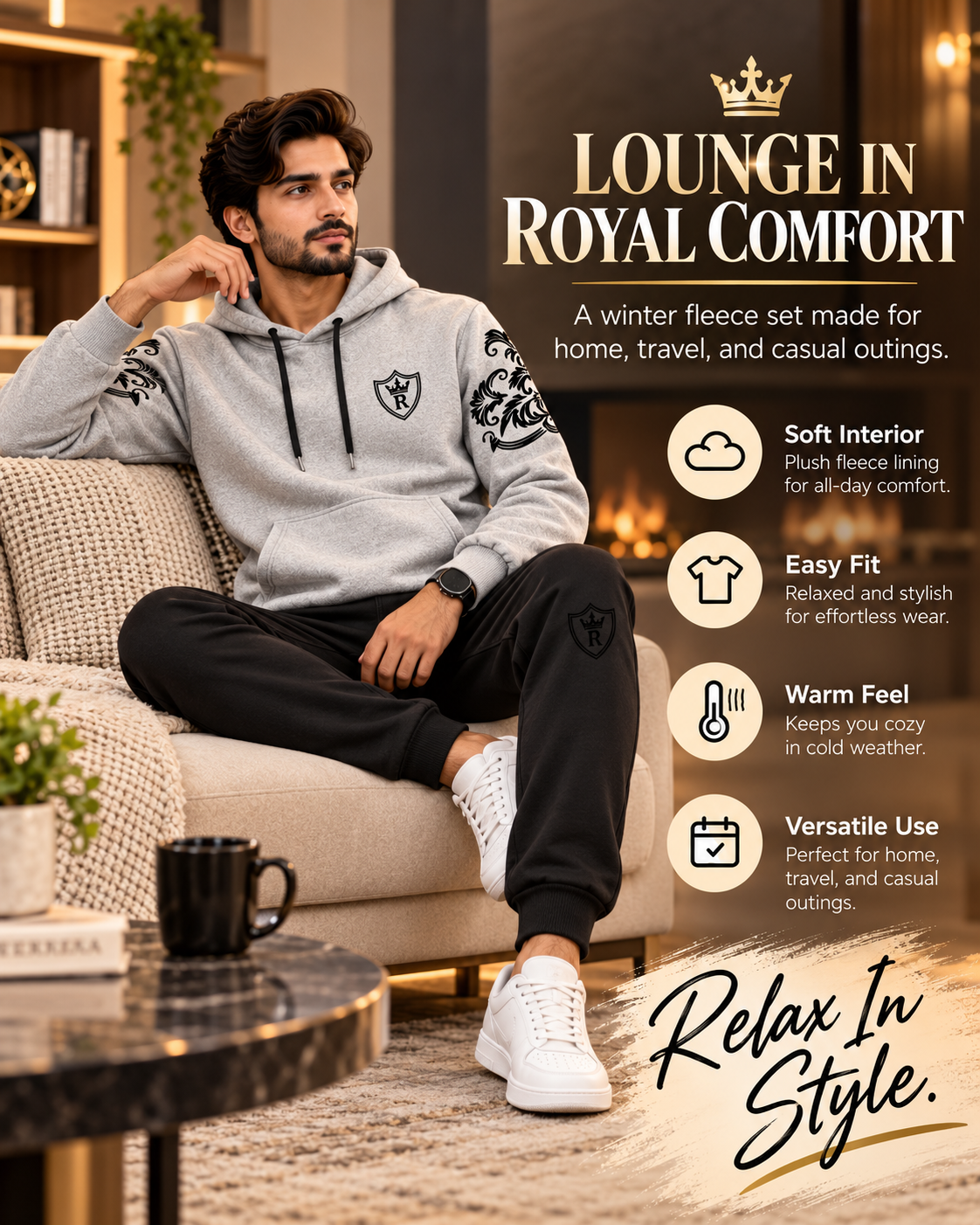 WinterLux Premium Fleece Set    (4)tracksuit