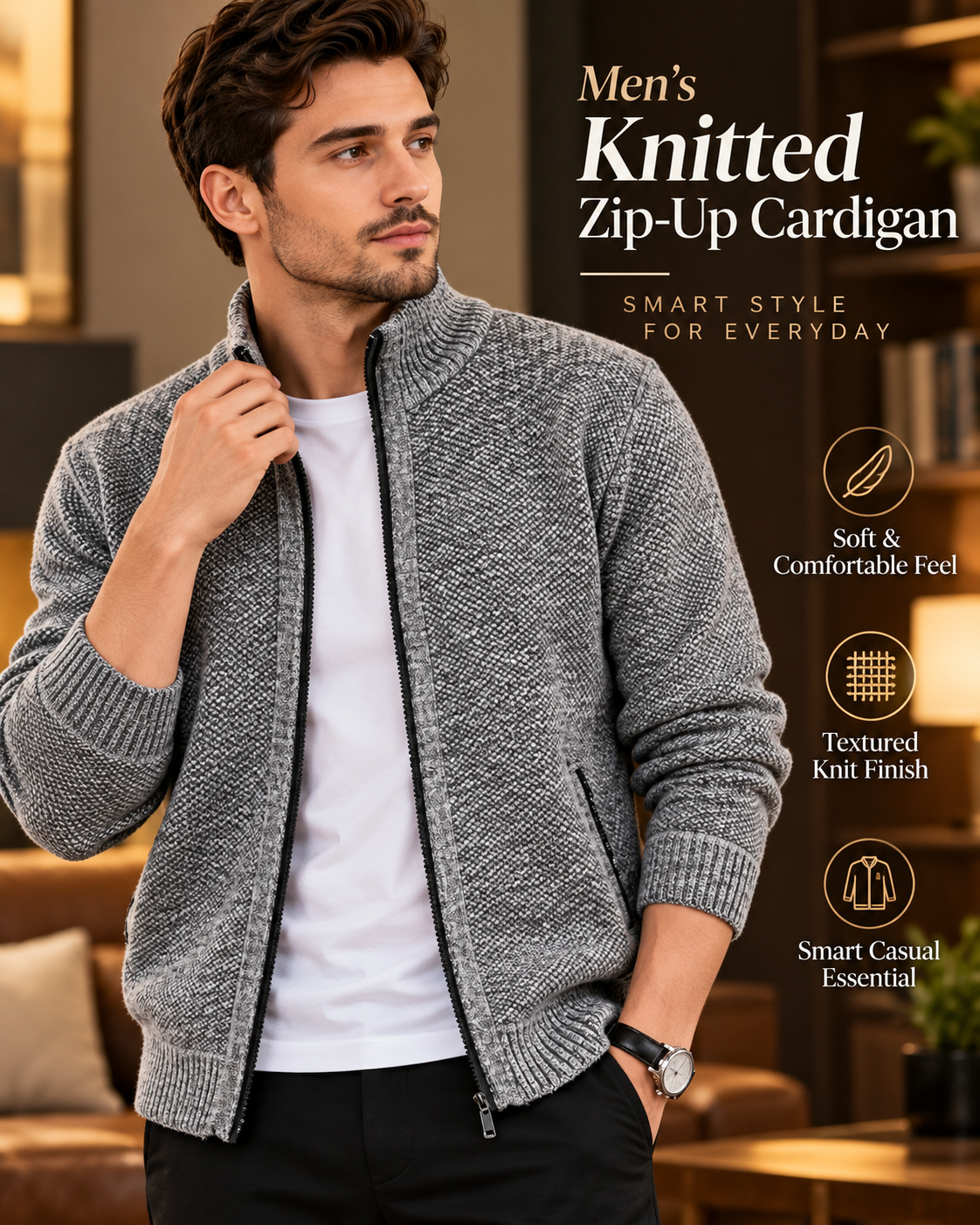 GreyKnit Elite          5  Sweater