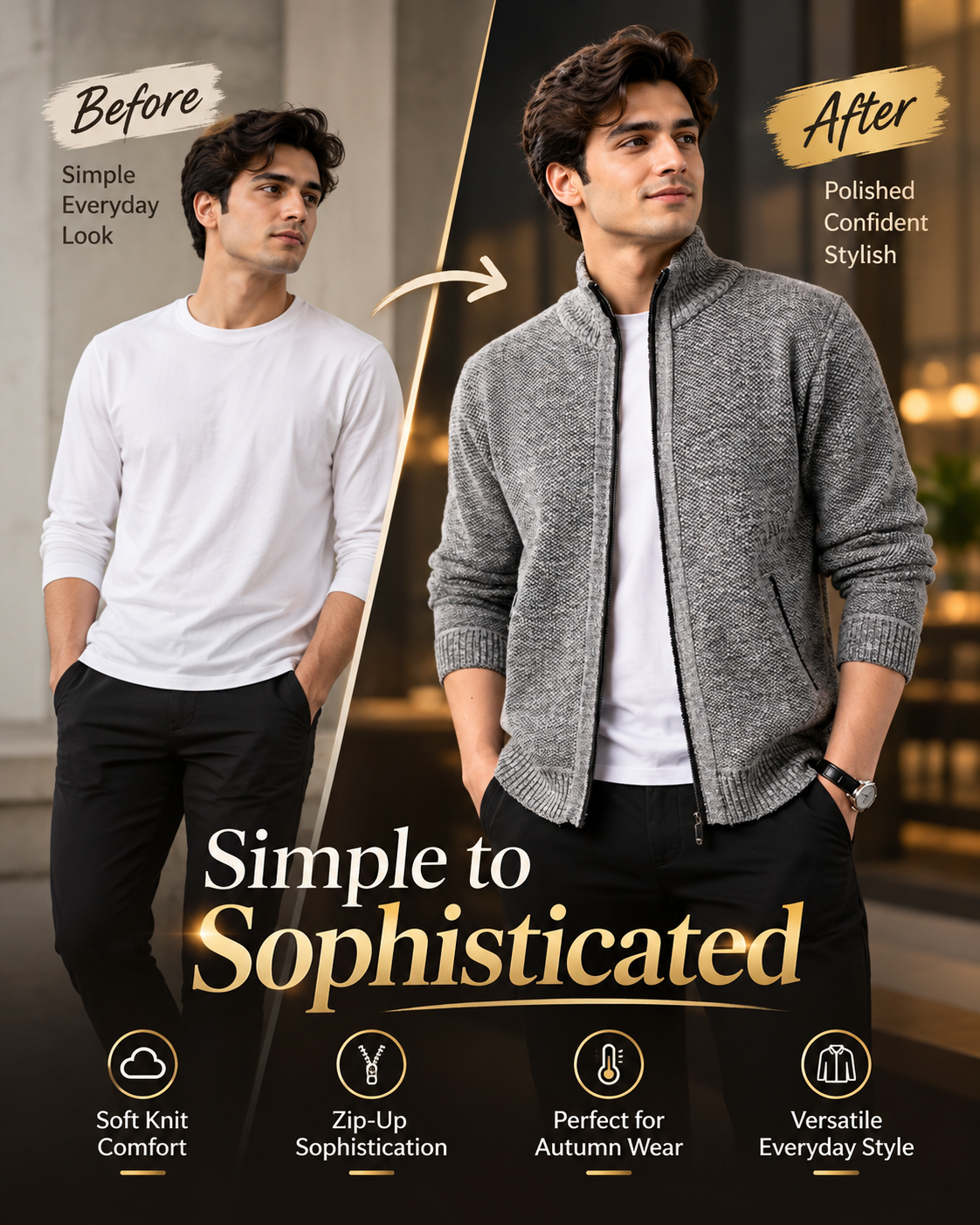 GreyKnit Elite          5  Sweater