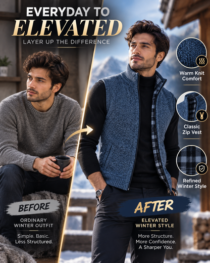 UrbanFlex™ Premium Knitted Full-Zip Winter        15  Sweater