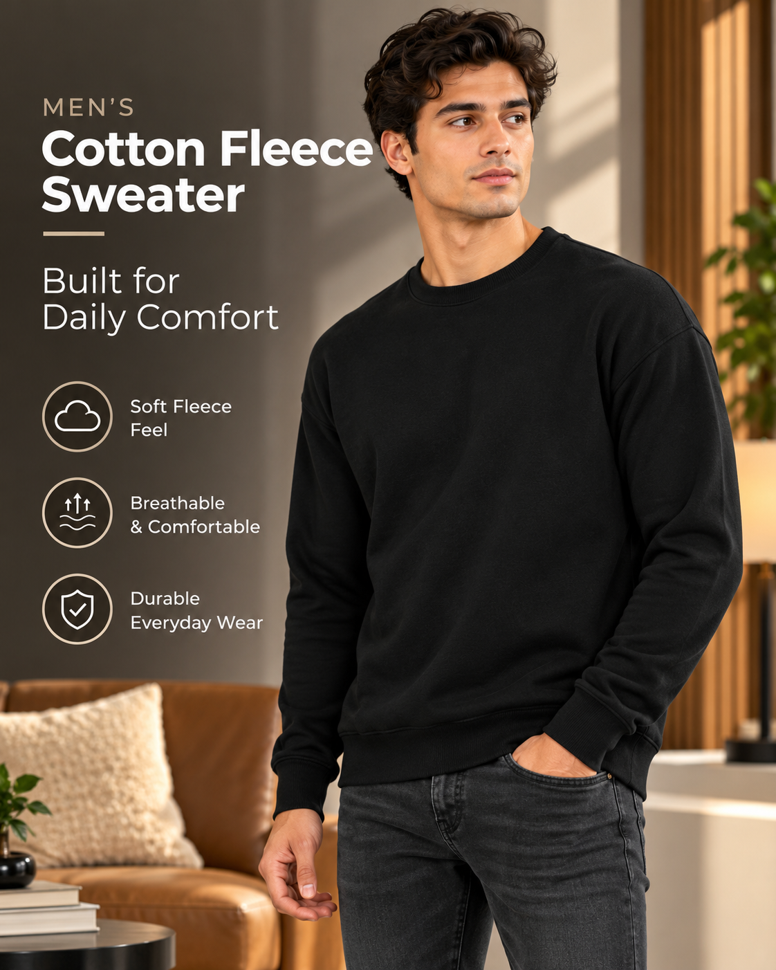 UrbanEssentials™ Premium Cotton Fleece                     18 sweater