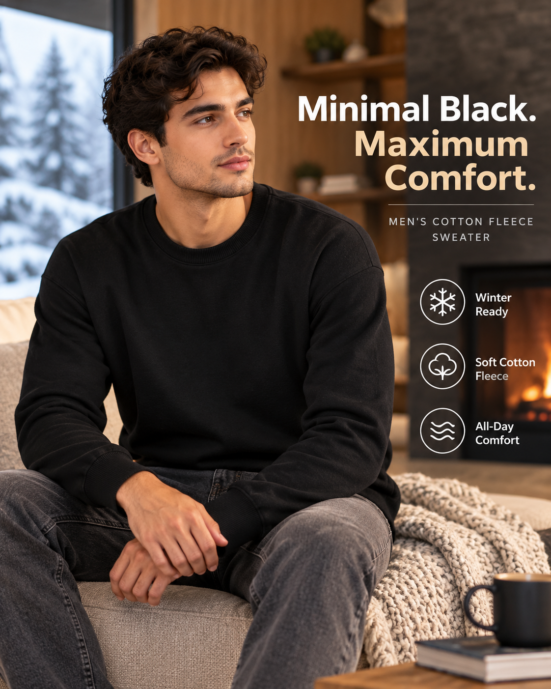 UrbanEssentials™ Premium Cotton Fleece                     18 sweater