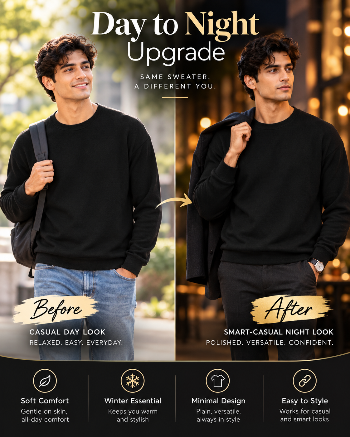 UrbanEssentials™ Premium Cotton Fleece                     18 sweater
