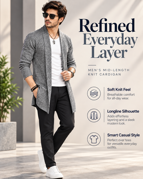 UrbanDrape™ Premium Longline Knit Cardigan                                21 sweater