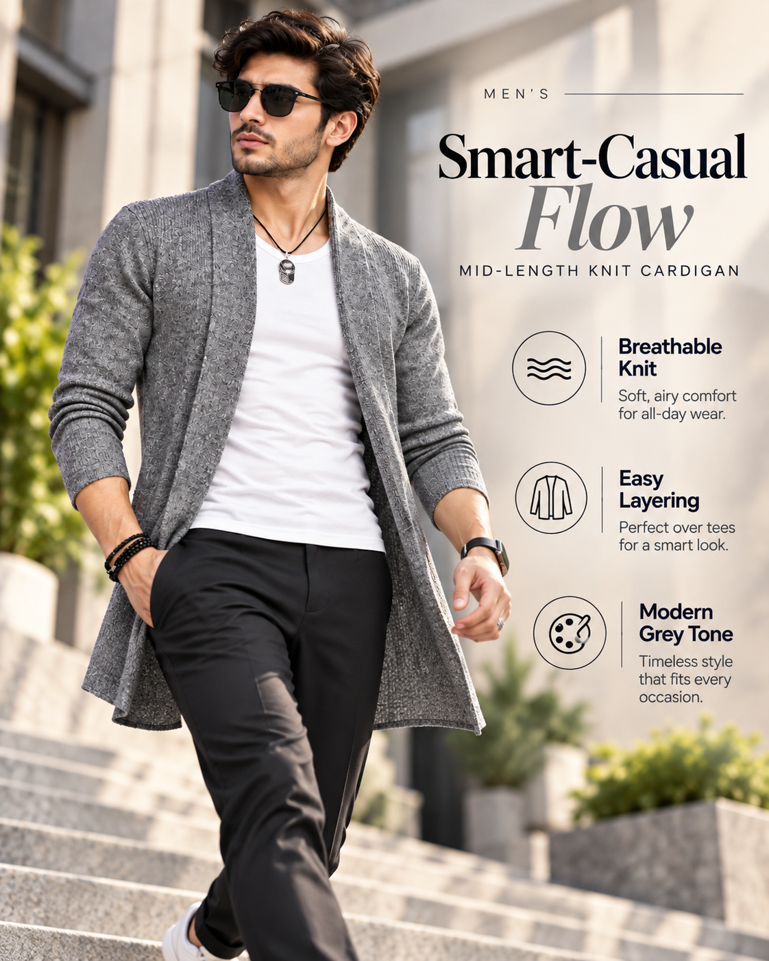 UrbanDrape™ Premium Longline Knit Cardigan                                21 sweater