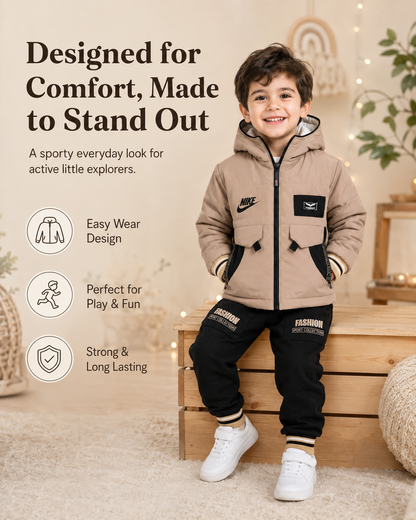 Brown Nike Track Suit
