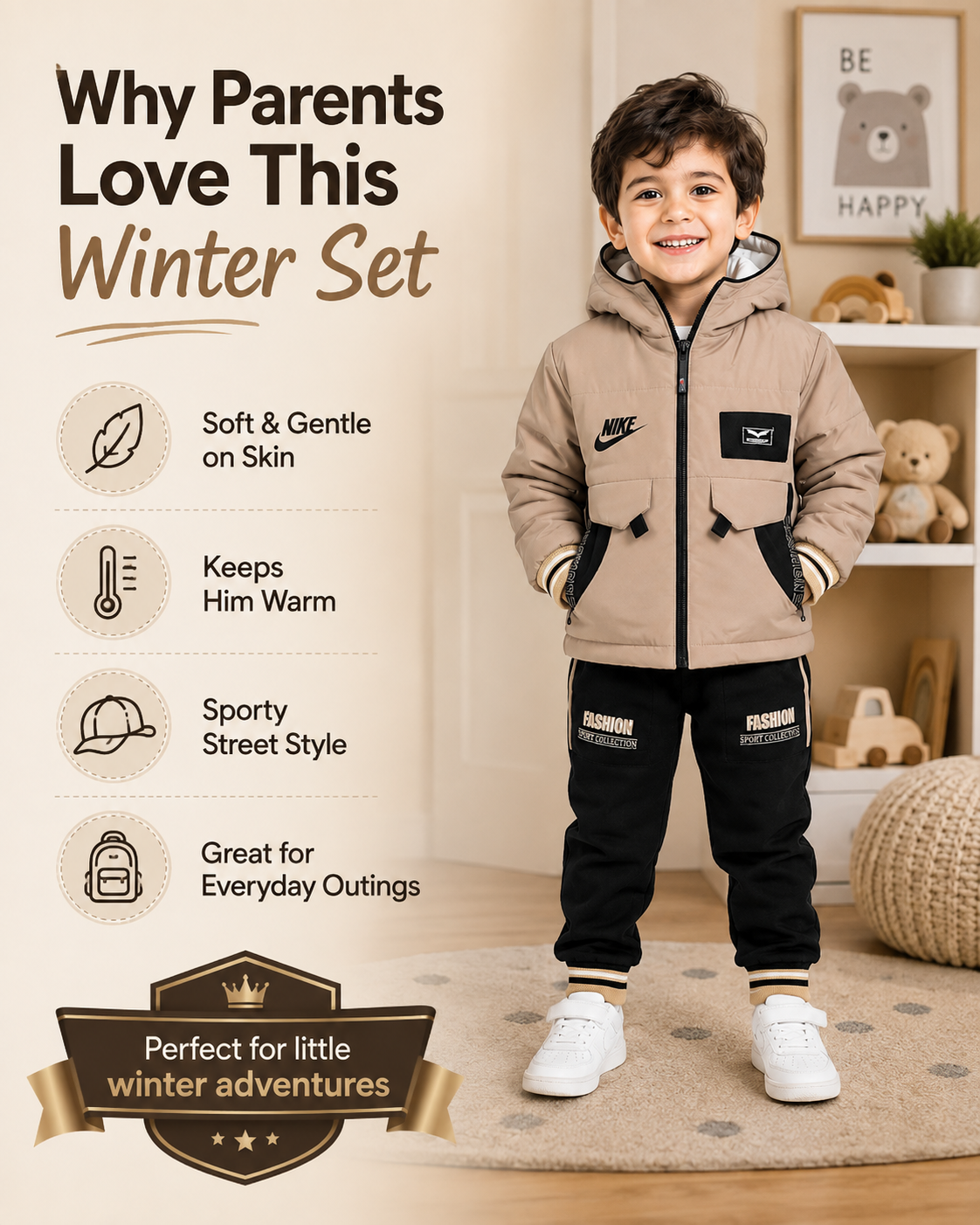 Brown Nike Track Suit