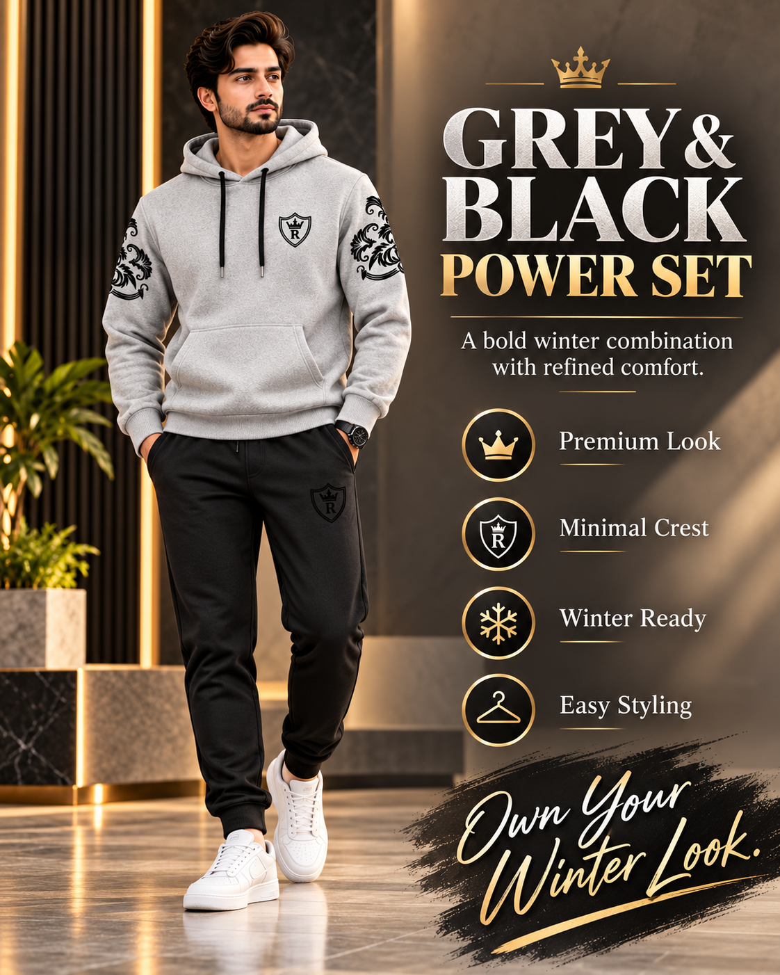 WinterLux Premium Fleece Set    (4)tracksuit