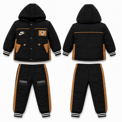 🧥 Premium Hooded Winter Puffer Set ❄️