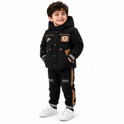 🧥 Premium Hooded Winter Puffer Set ❄️