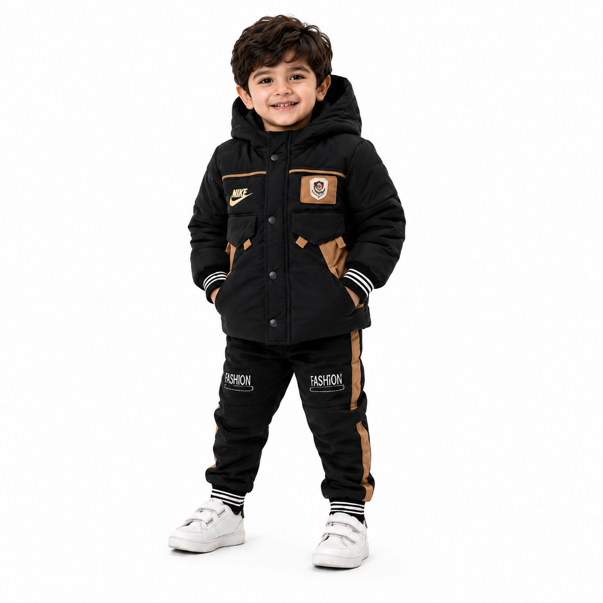 🧥 Premium Hooded Winter Puffer Set ❄️