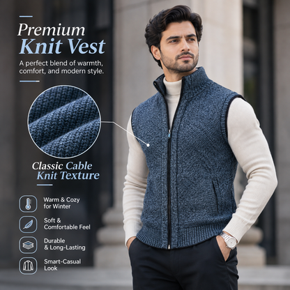 UrbanFlex™ Premium Knitted Full-Zip Winter        15  Sweater