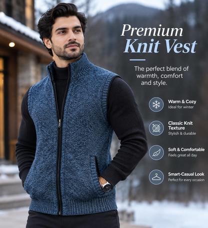 UrbanFlex™ Premium Knitted Full-Zip Winter        15  Sweater