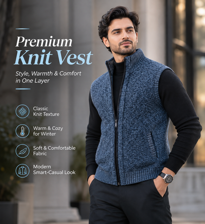 UrbanFlex™ Premium Knitted Full-Zip Winter        15  Sweater