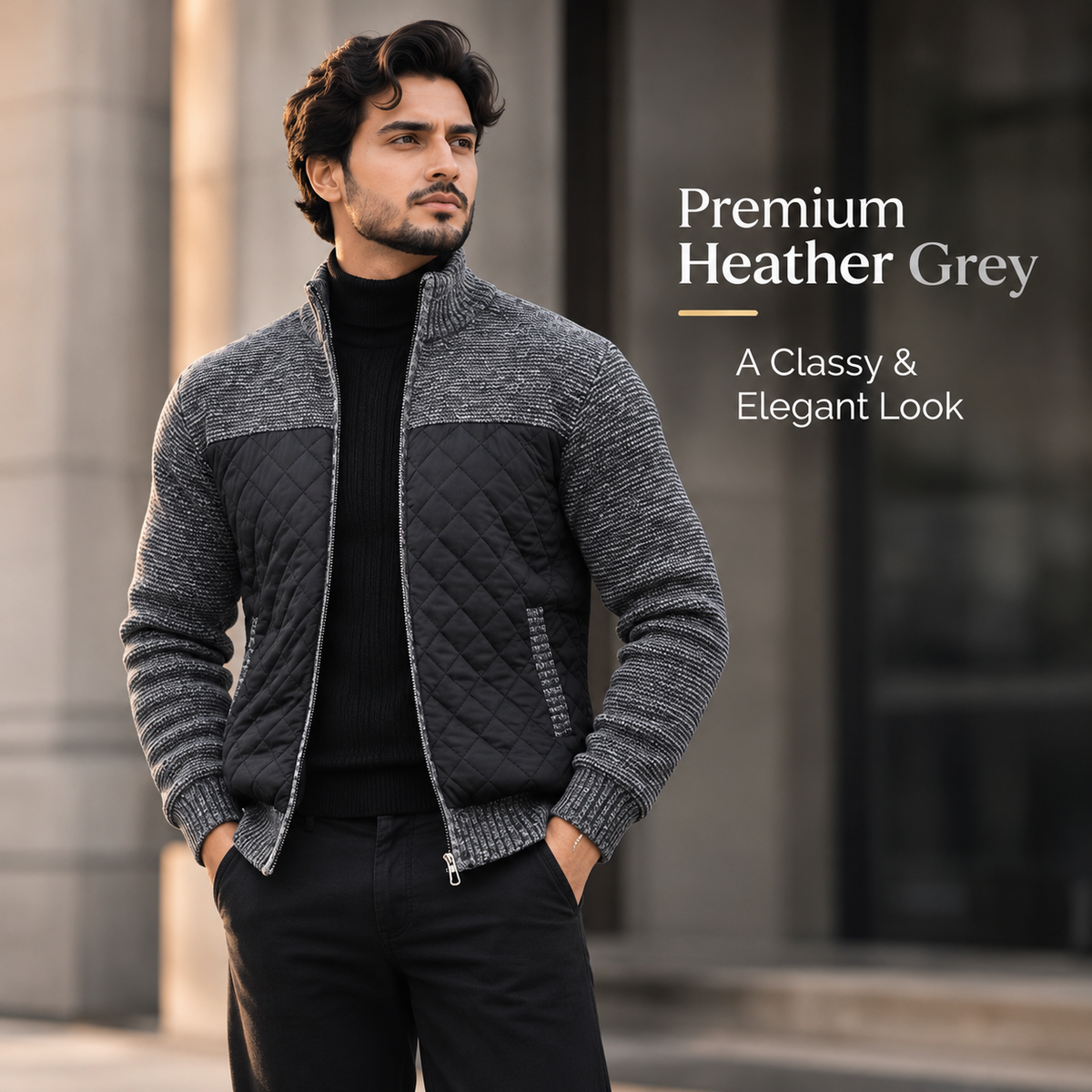 UrbanShield™ Premium Quilted Knit Winter Jacket                             24